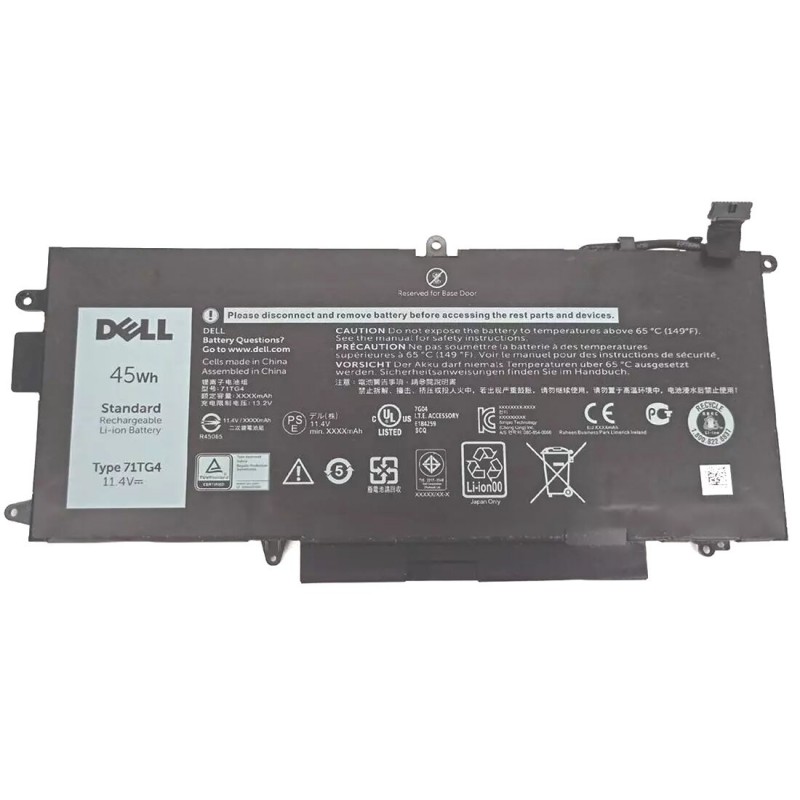 Dell Latitude 7390 2-in-1 45Wh 3-Cell Standard Rechargeable Li-ion Original  Laptop Battery - 71TG4